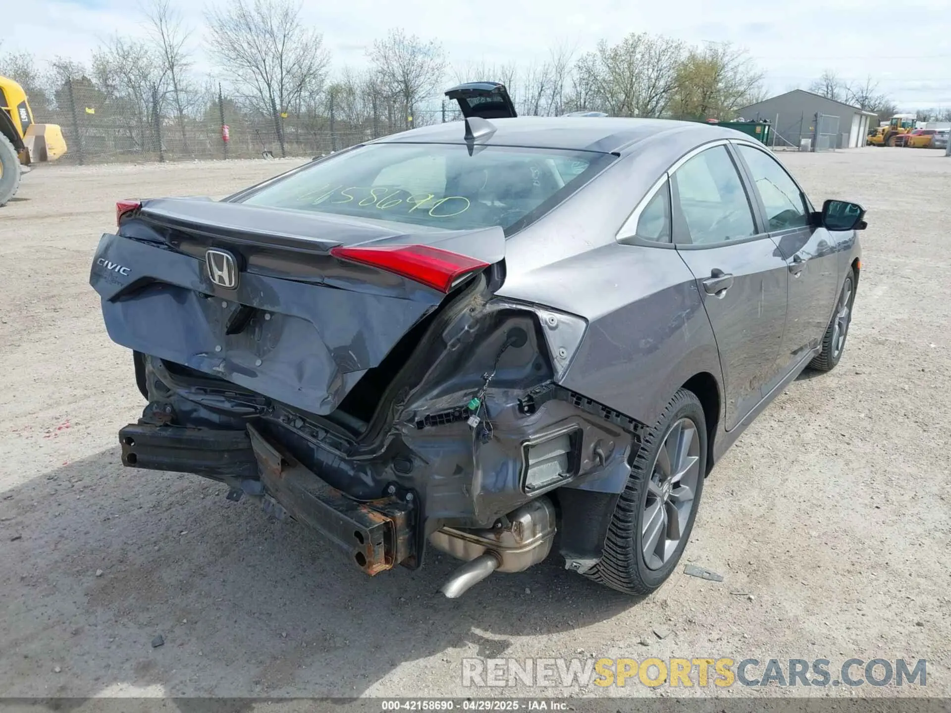 6 fotografías del automóvil dañado 19XFC1F33KE018091 HONDA CIVIC 2019