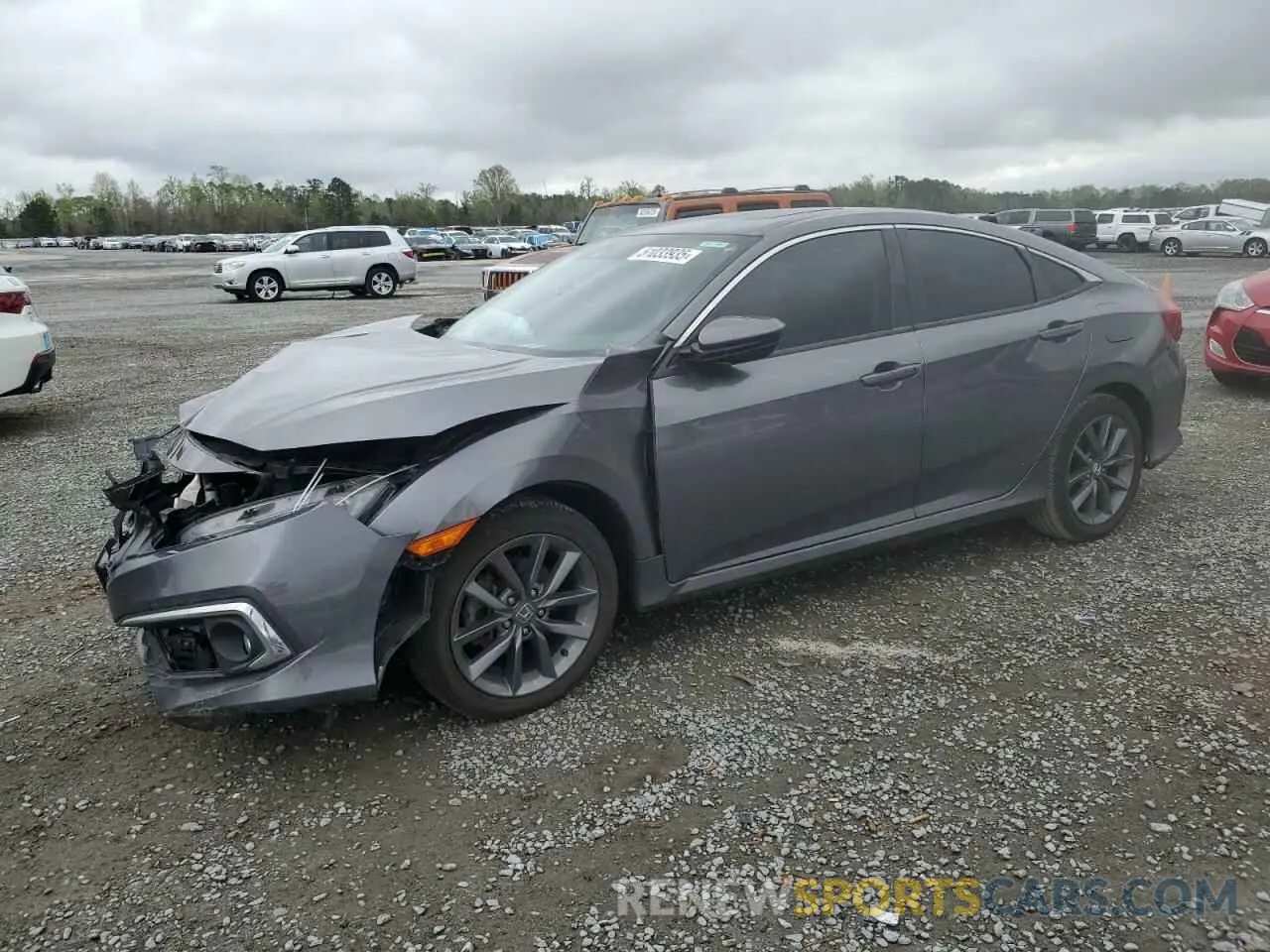 1 fotografías del automóvil dañado 19XFC1F33KE202821 HONDA CIVIC 2019