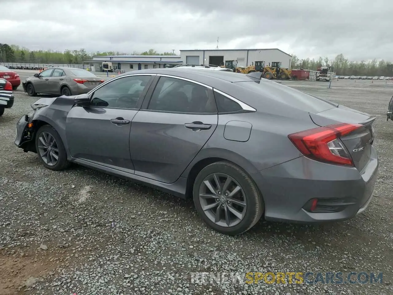 2 fotografías del automóvil dañado 19XFC1F33KE202821 HONDA CIVIC 2019
