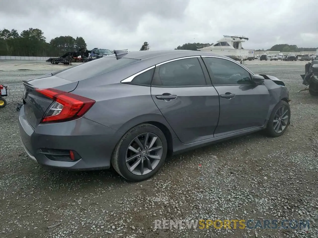 3 fotografías del automóvil dañado 19XFC1F33KE202821 HONDA CIVIC 2019
