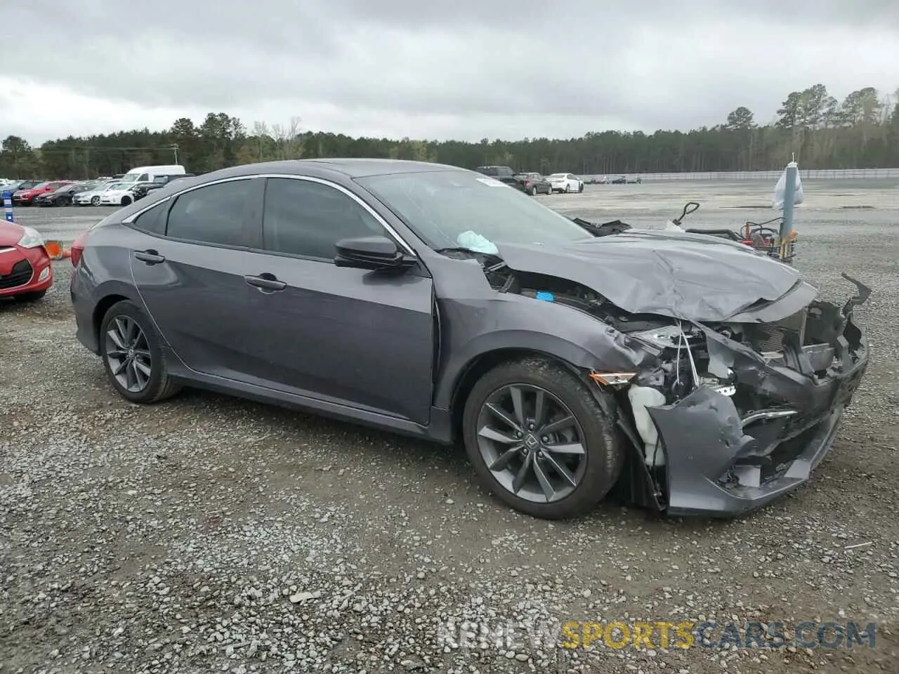 4 fotografías del automóvil dañado 19XFC1F33KE202821 HONDA CIVIC 2019