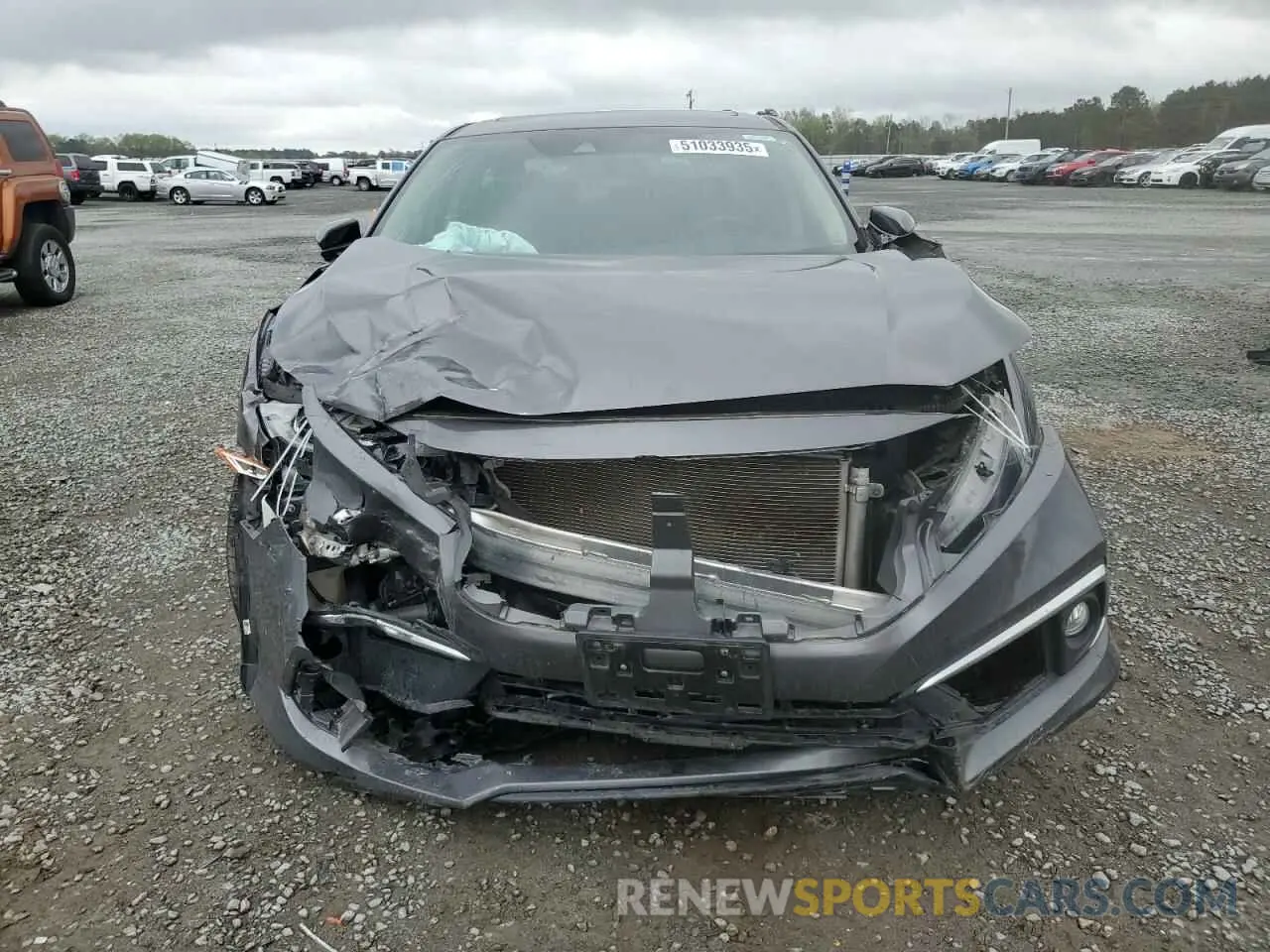 5 fotografías del automóvil dañado 19XFC1F33KE202821 HONDA CIVIC 2019