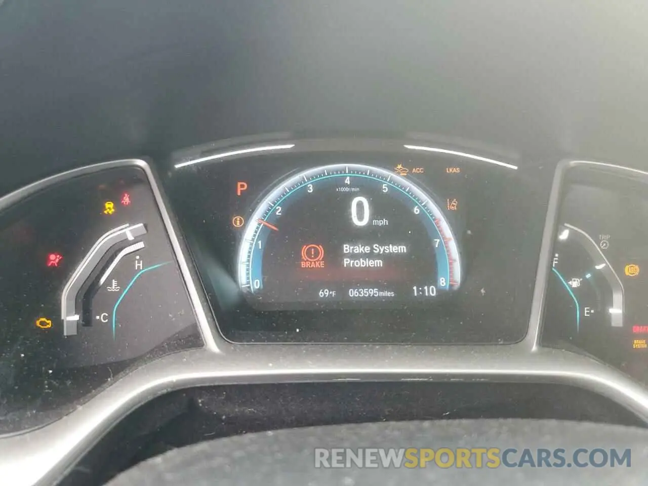 9 fotografías del automóvil dañado 19XFC1F33KE202821 HONDA CIVIC 2019