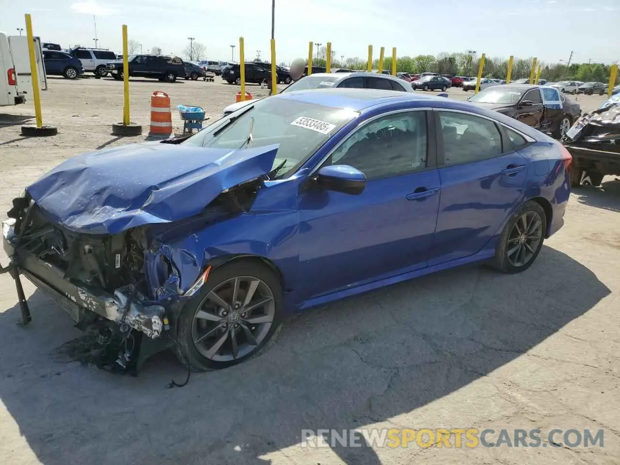 1 fotografías del automóvil dañado 19XFC1F34KE017631 HONDA CIVIC 2019