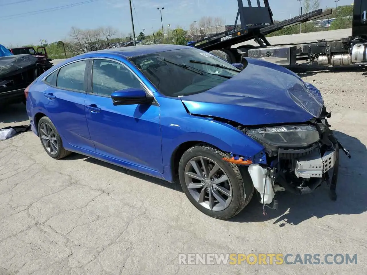 4 fotografías del automóvil dañado 19XFC1F34KE017631 HONDA CIVIC 2019