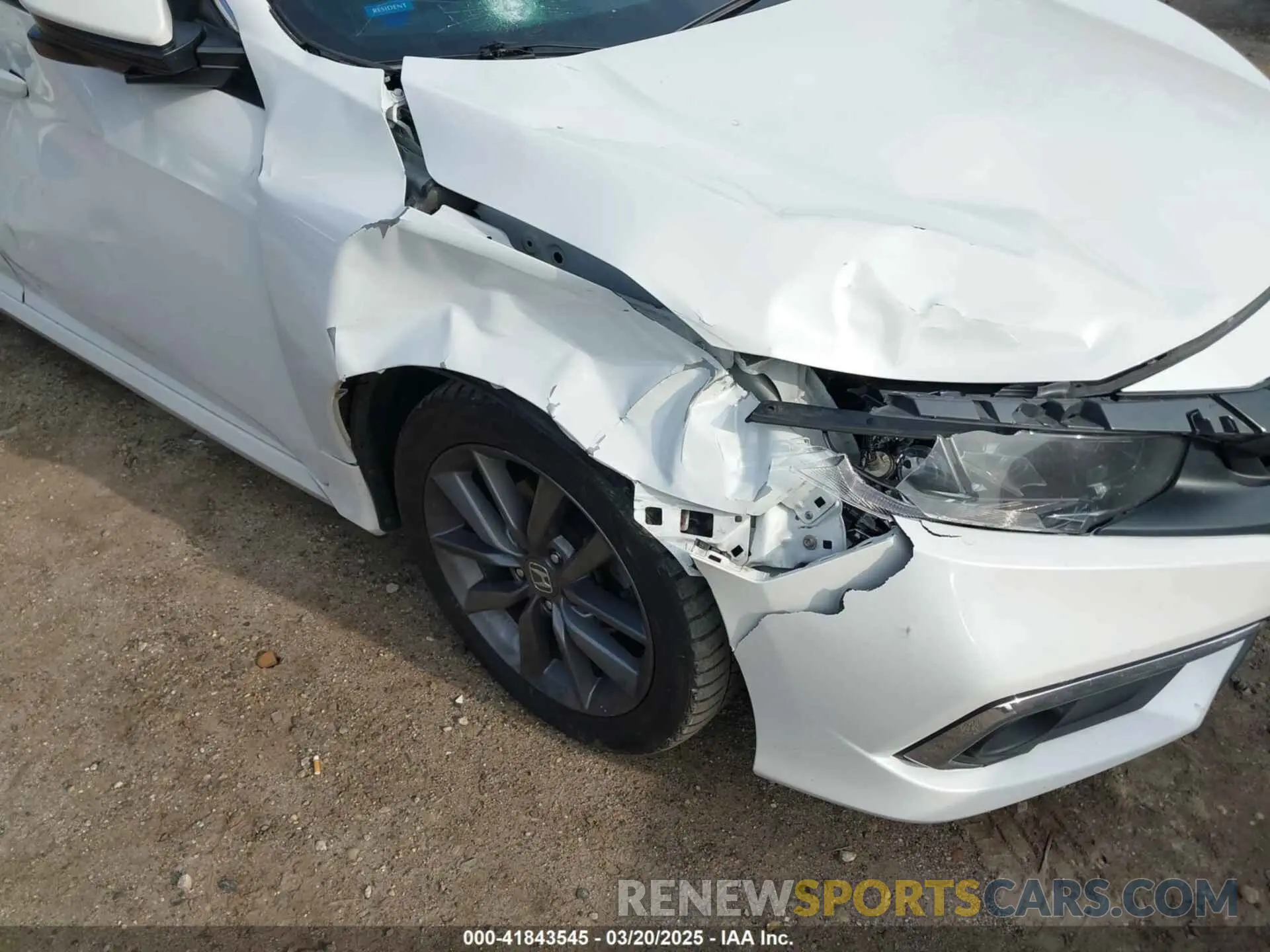 6 fotografías del automóvil dañado 19XFC1F34KE018682 HONDA CIVIC 2019