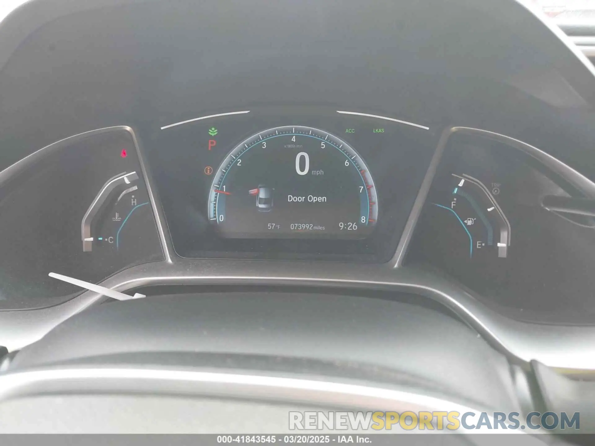 7 fotografías del automóvil dañado 19XFC1F34KE018682 HONDA CIVIC 2019