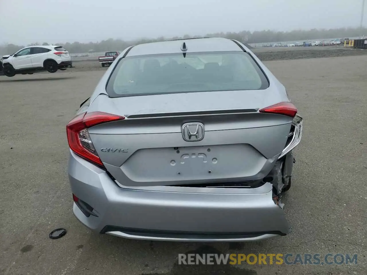 6 fotografías del automóvil dañado 19XFC1F34KE201533 HONDA CIVIC 2019