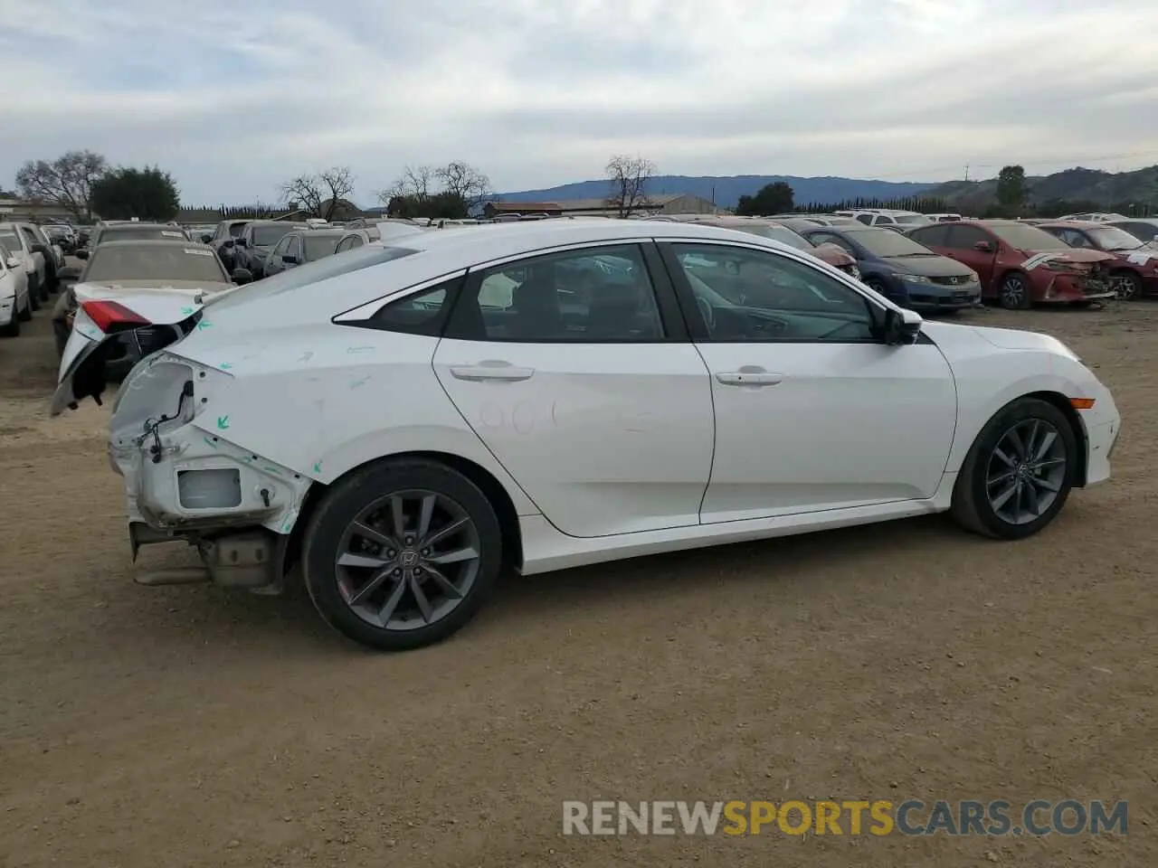 3 fotografías del automóvil dañado 19XFC1F34KE203511 HONDA CIVIC 2019