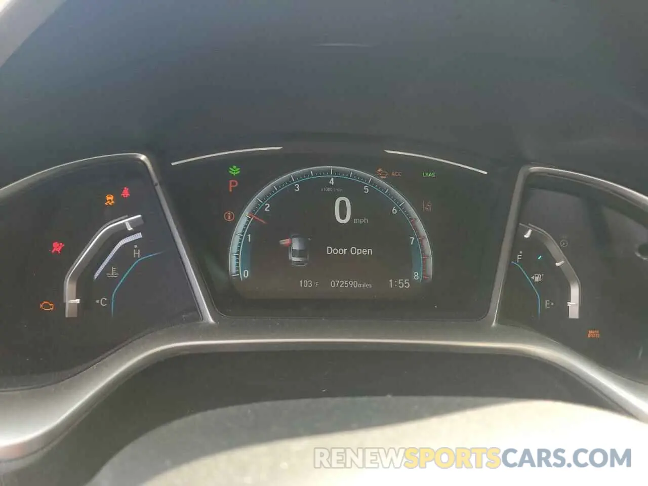 9 fotografías del automóvil dañado 19XFC1F34KE211267 HONDA CIVIC 2019