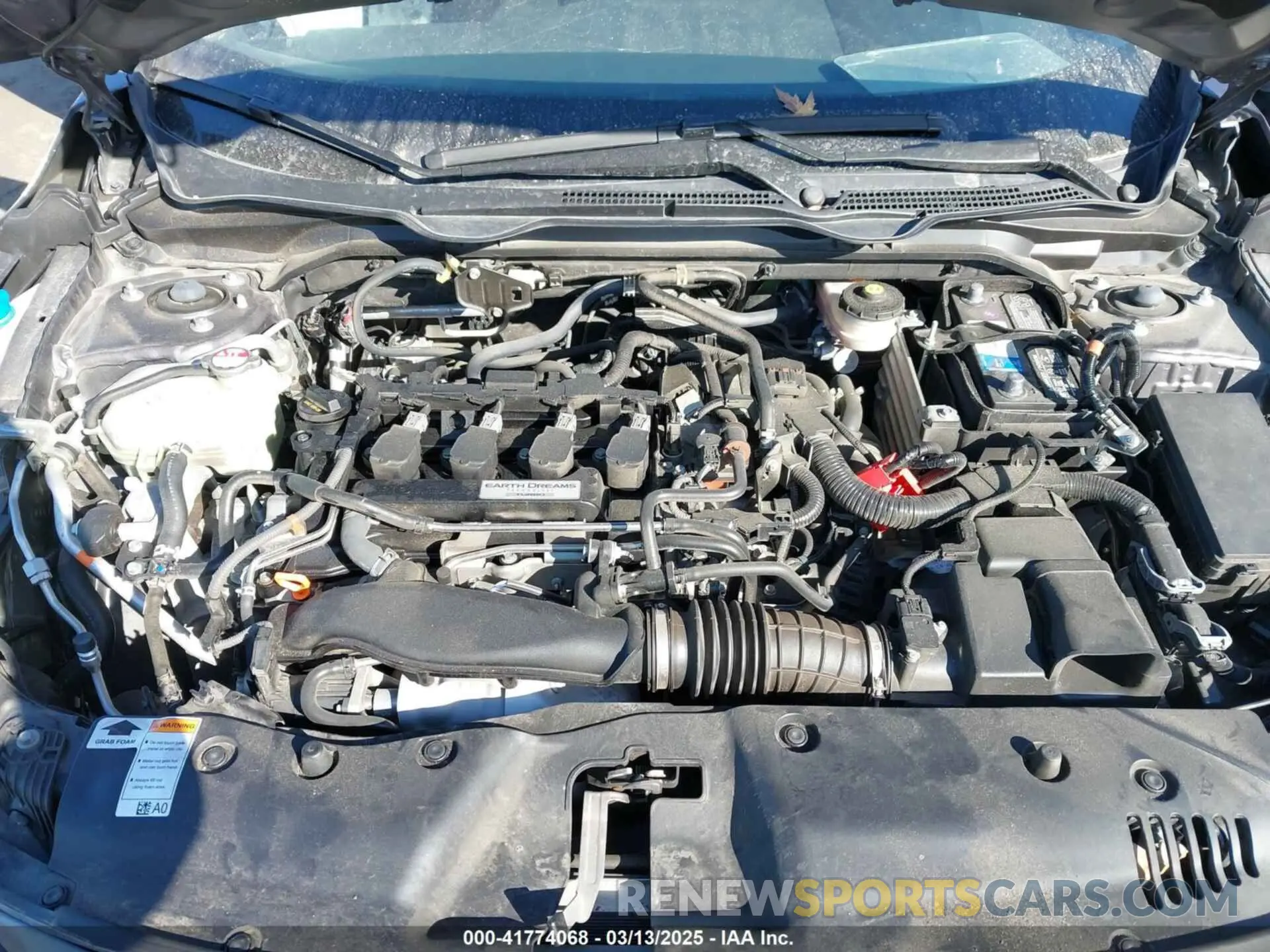 10 fotografías del automóvil dañado 19XFC1F35KE020036 HONDA CIVIC 2019