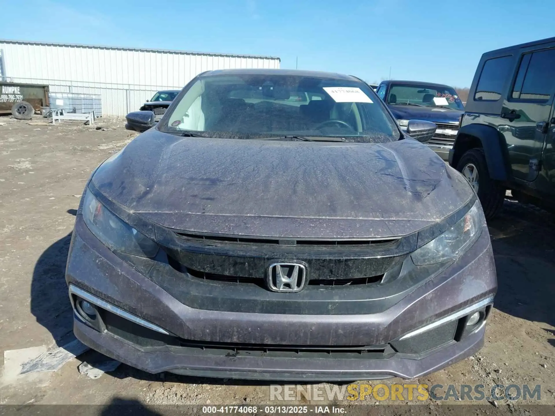 13 fotografías del automóvil dañado 19XFC1F35KE020036 HONDA CIVIC 2019