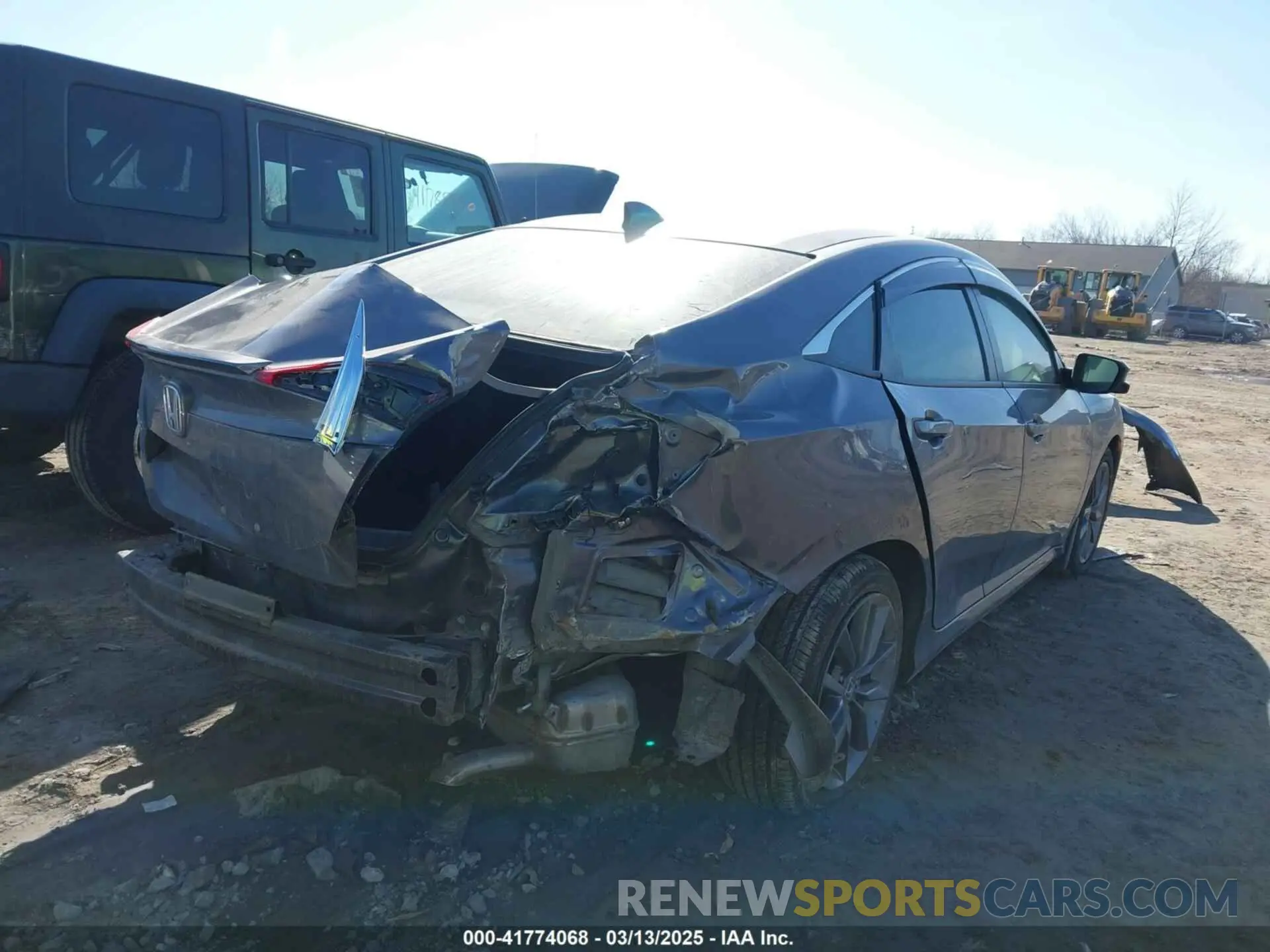 4 fotografías del automóvil dañado 19XFC1F35KE020036 HONDA CIVIC 2019