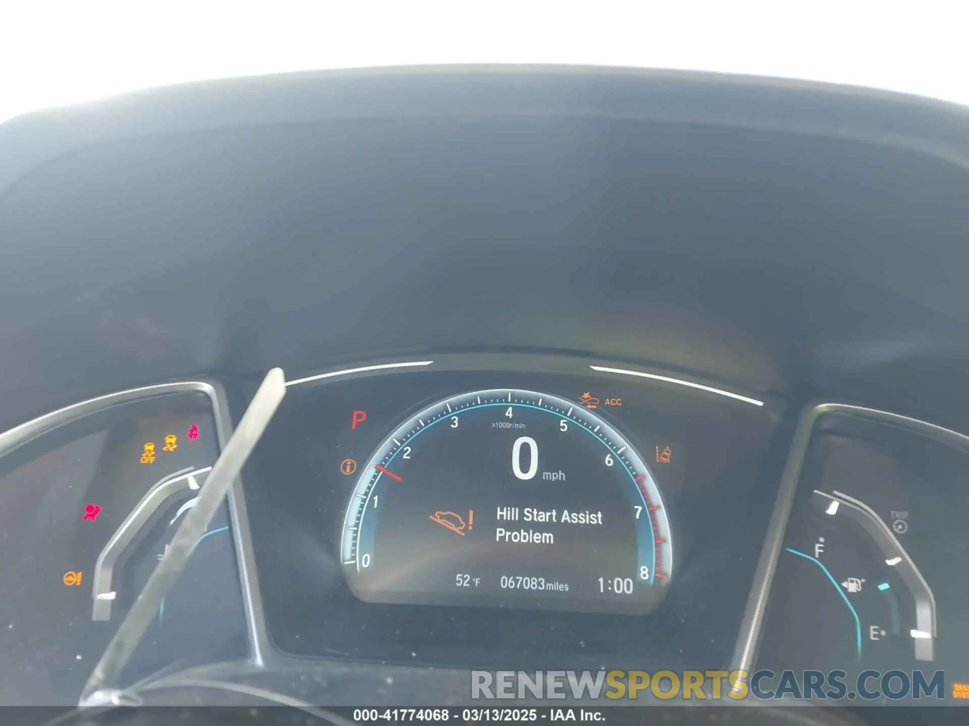 7 fotografías del automóvil dañado 19XFC1F35KE020036 HONDA CIVIC 2019