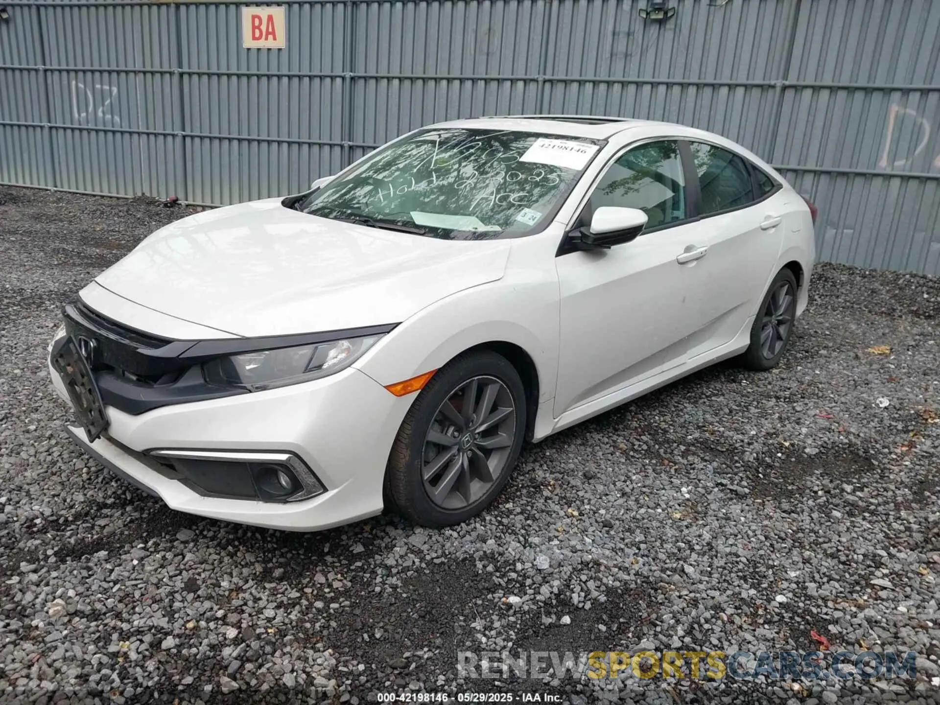 2 fotografías del automóvil dañado 19XFC1F35KE200536 HONDA CIVIC 2019