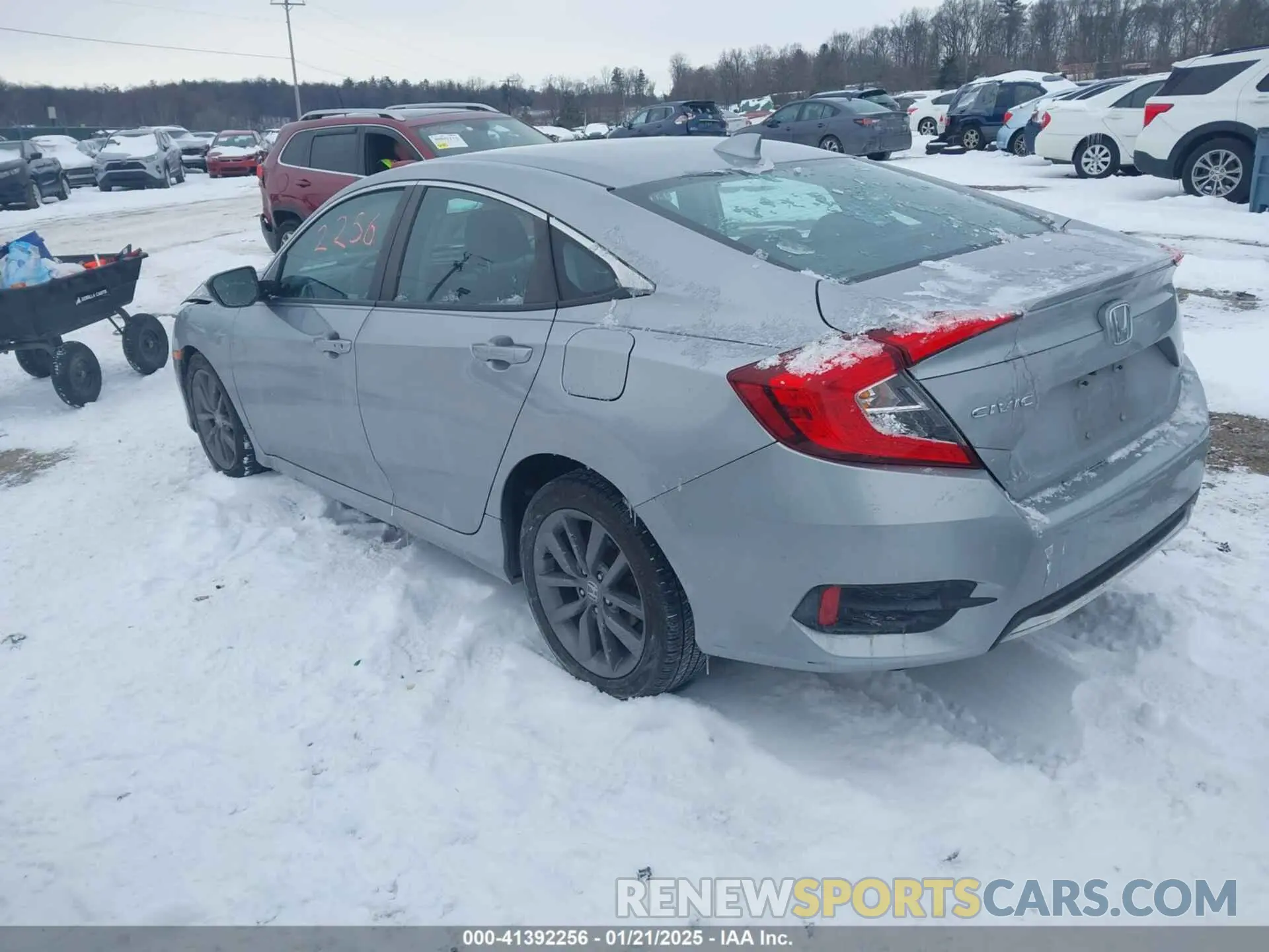 3 fotografías del automóvil dañado 19XFC1F35KE208149 HONDA CIVIC 2019