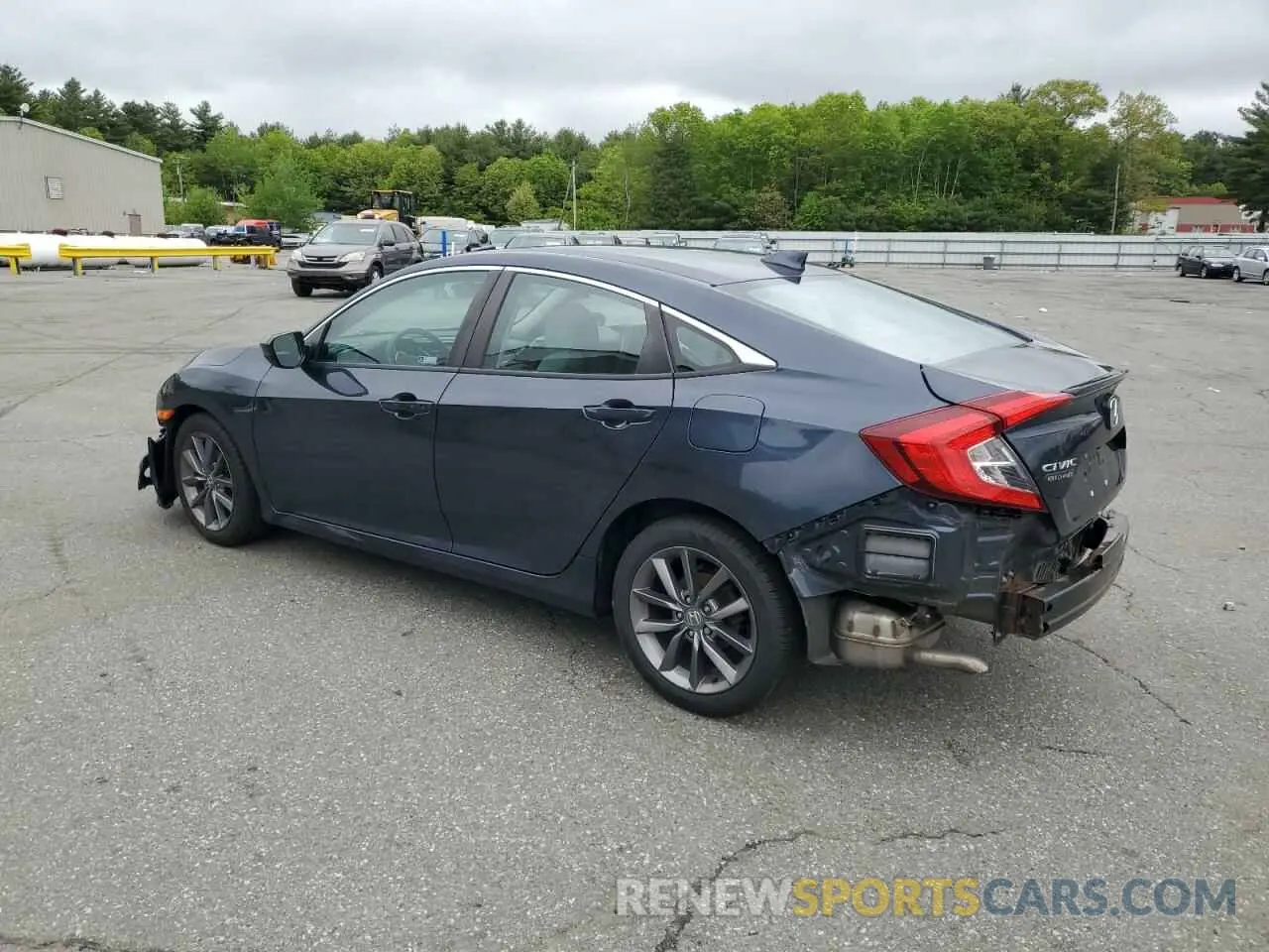 2 fotografías del automóvil dañado 19XFC1F35KE214694 HONDA CIVIC 2019