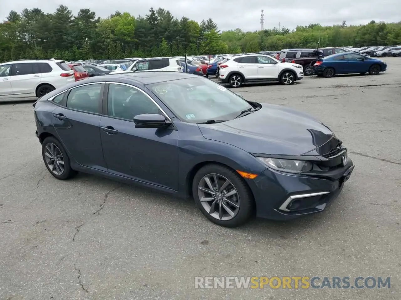 4 fotografías del automóvil dañado 19XFC1F35KE214694 HONDA CIVIC 2019