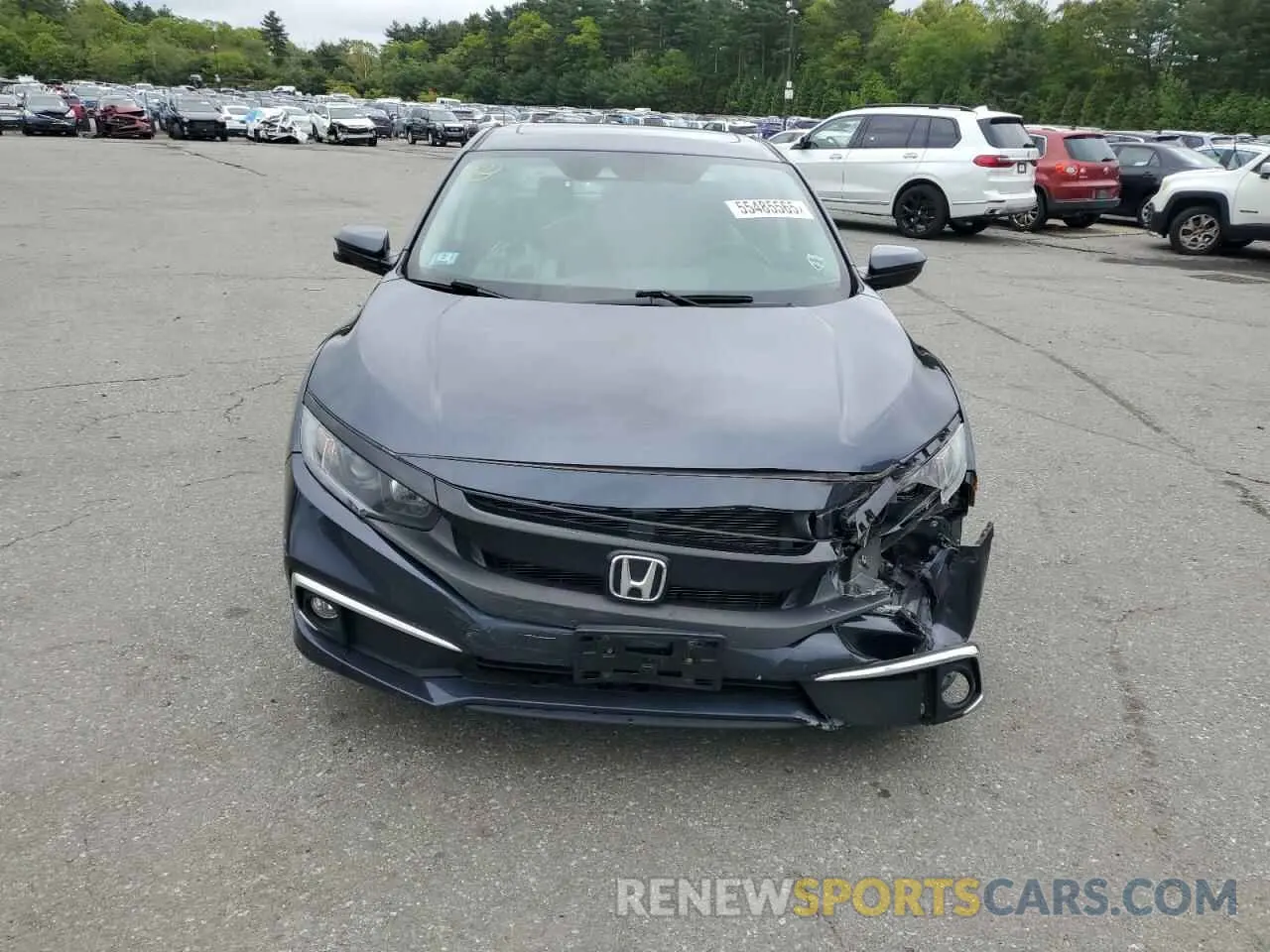 5 fotografías del automóvil dañado 19XFC1F35KE214694 HONDA CIVIC 2019