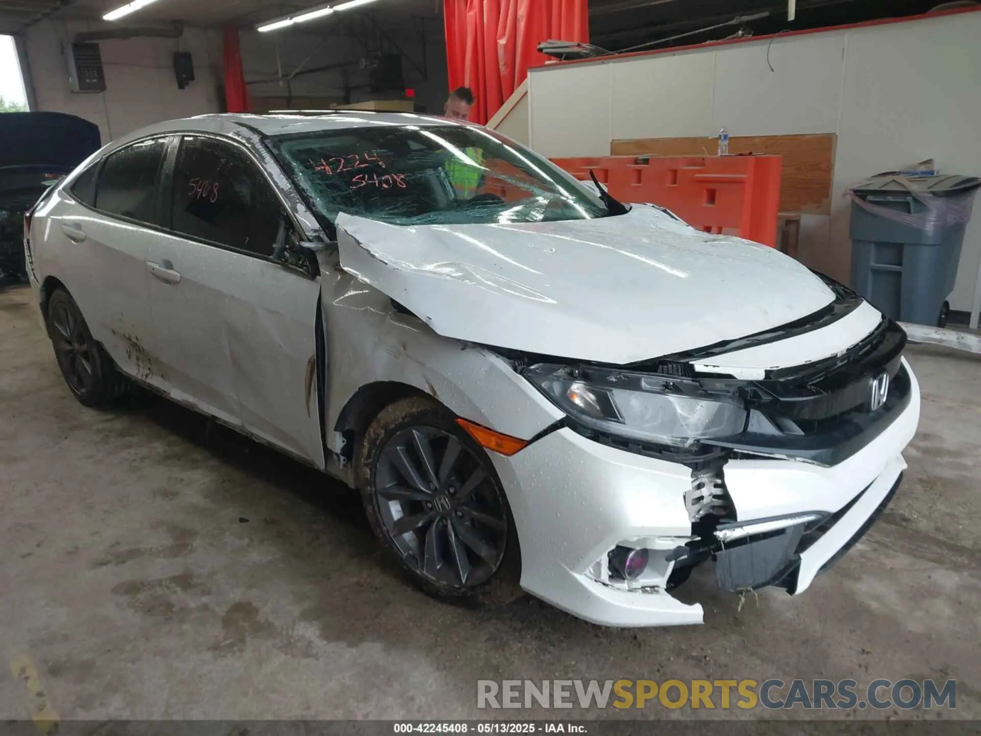 1 fotografías del automóvil dañado 19XFC1F36KE016030 HONDA CIVIC 2019