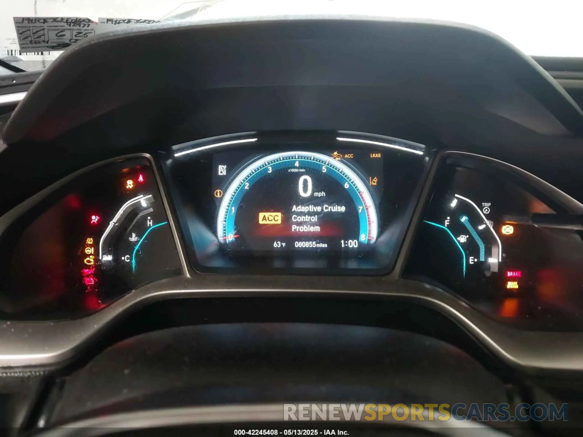 7 fotografías del automóvil dañado 19XFC1F36KE016030 HONDA CIVIC 2019
