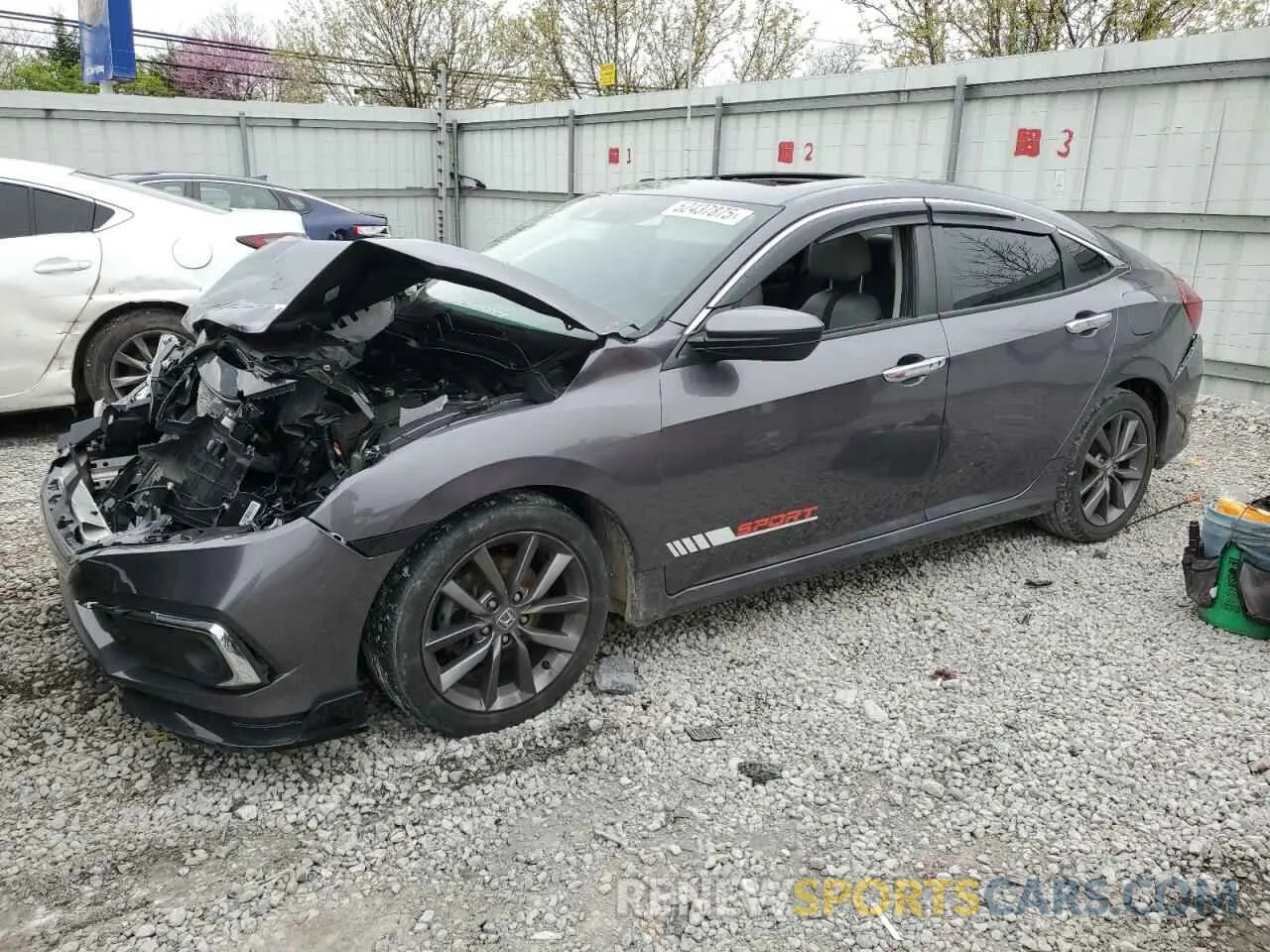 1 fotografías del automóvil dañado 19XFC1F36KE017341 HONDA CIVIC 2019