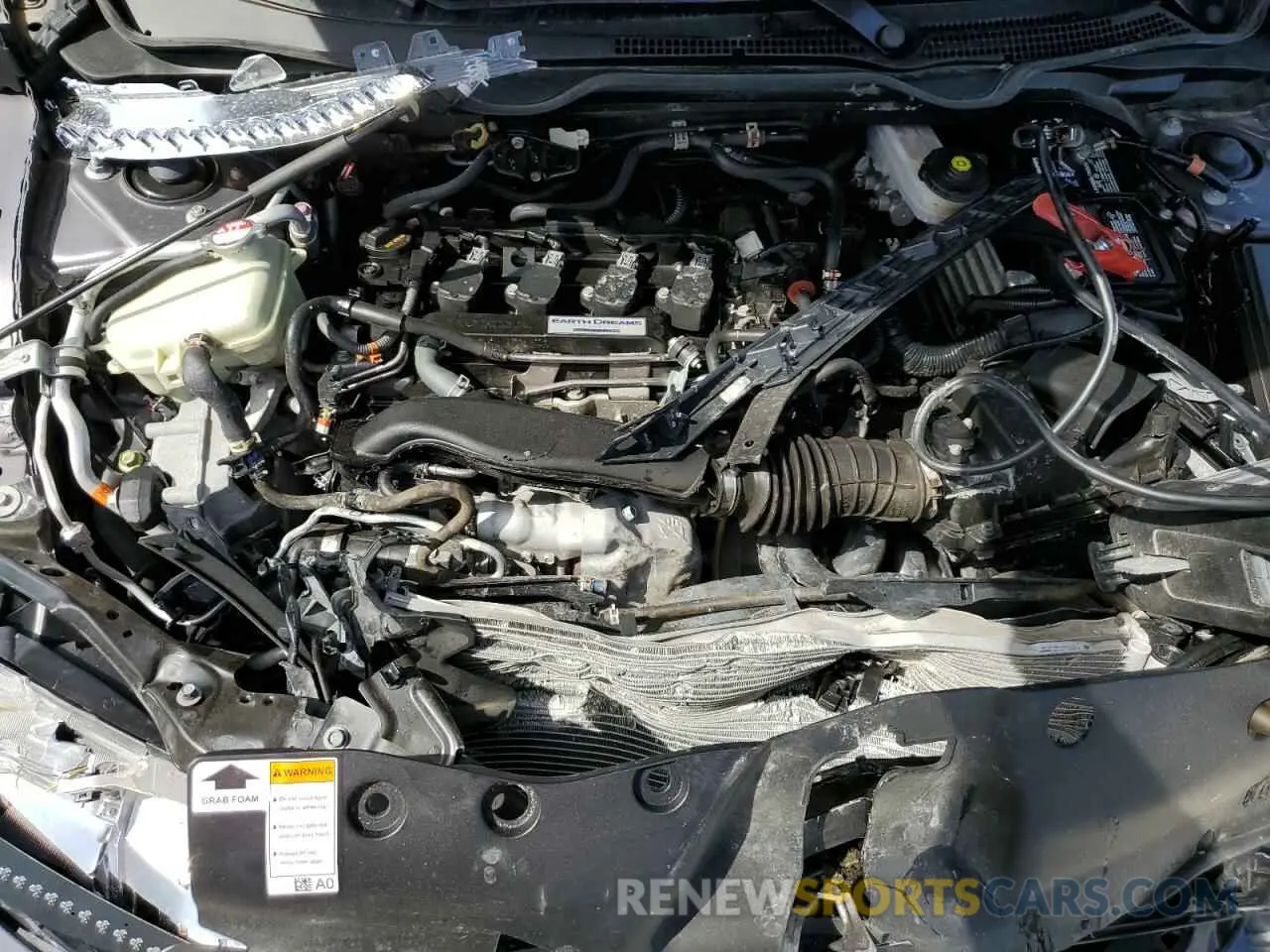 11 fotografías del automóvil dañado 19XFC1F36KE017341 HONDA CIVIC 2019