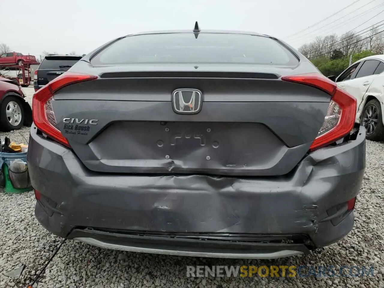 6 fotografías del automóvil dañado 19XFC1F36KE017341 HONDA CIVIC 2019