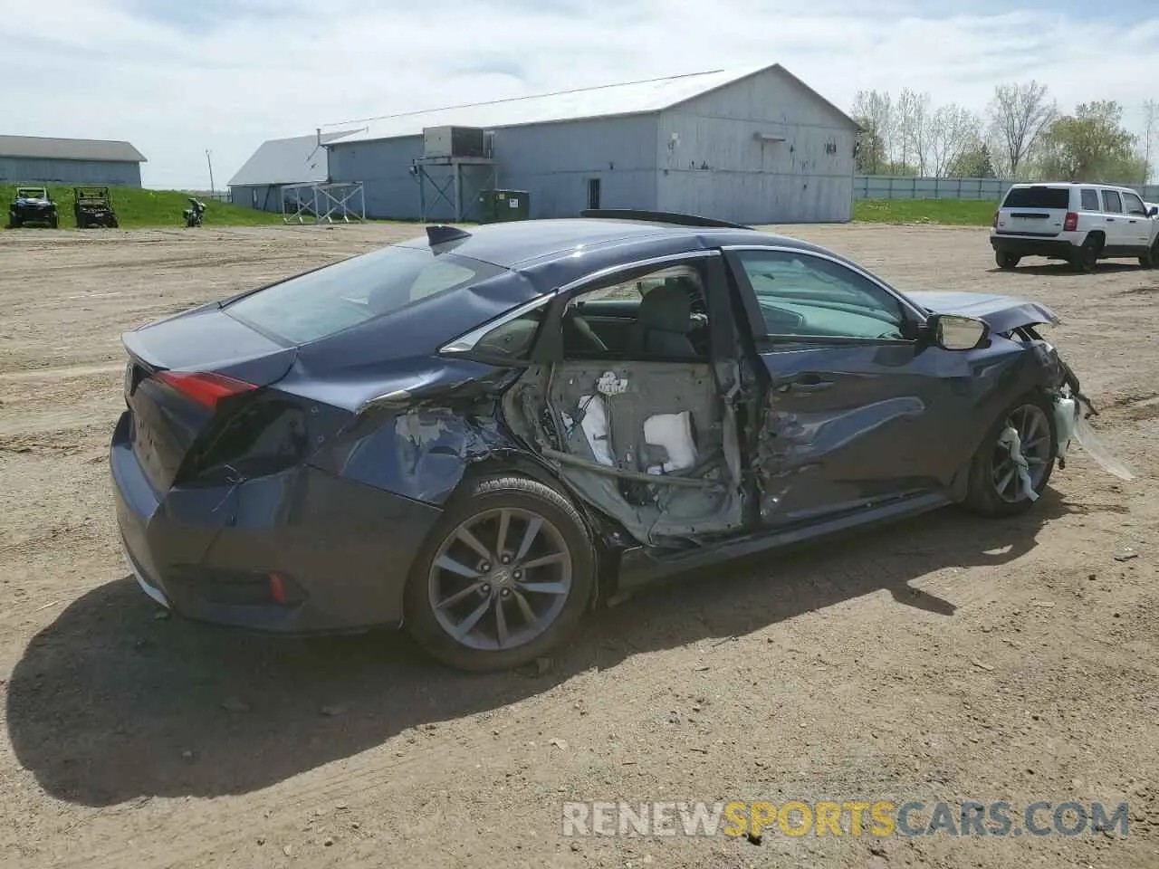 3 fotografías del automóvil dañado 19XFC1F37KE002735 HONDA CIVIC 2019