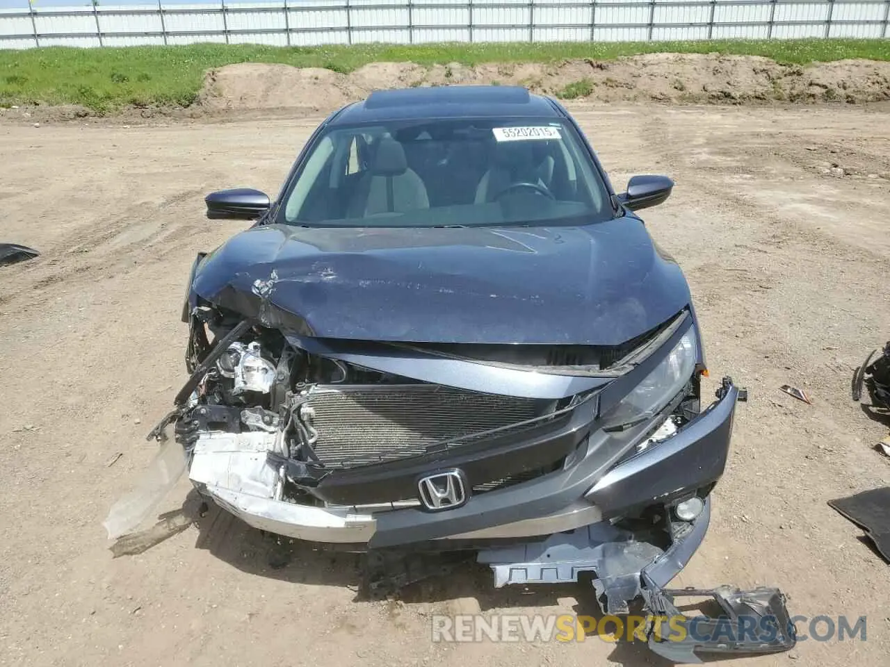 5 fotografías del automóvil dañado 19XFC1F37KE002735 HONDA CIVIC 2019