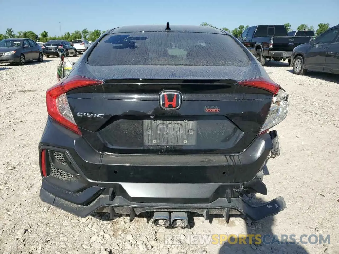 6 fotografías del automóvil dañado 19XFC1F37KE004095 HONDA CIVIC 2019