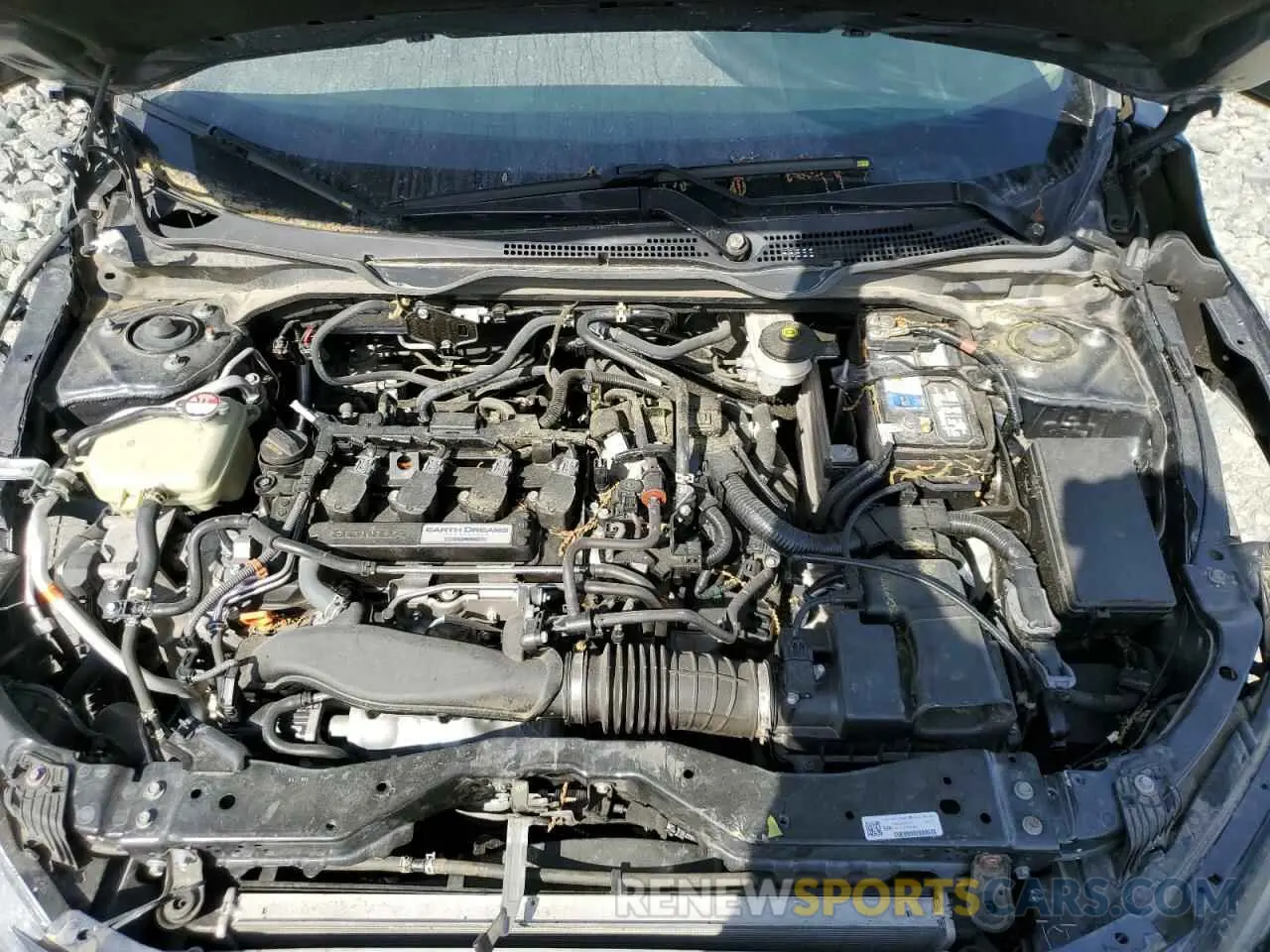 11 fotografías del automóvil dañado 19XFC1F37KE015999 HONDA CIVIC 2019