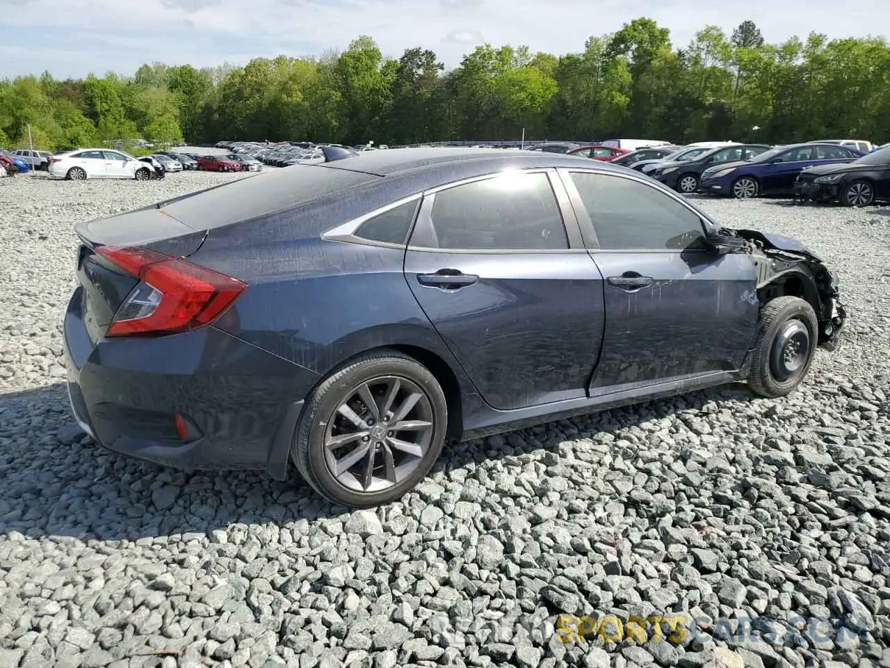 3 fotografías del automóvil dañado 19XFC1F37KE015999 HONDA CIVIC 2019