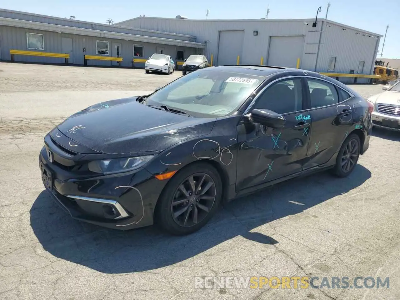 1 fotografías del automóvil dañado 19XFC1F37KE211456 HONDA CIVIC 2019