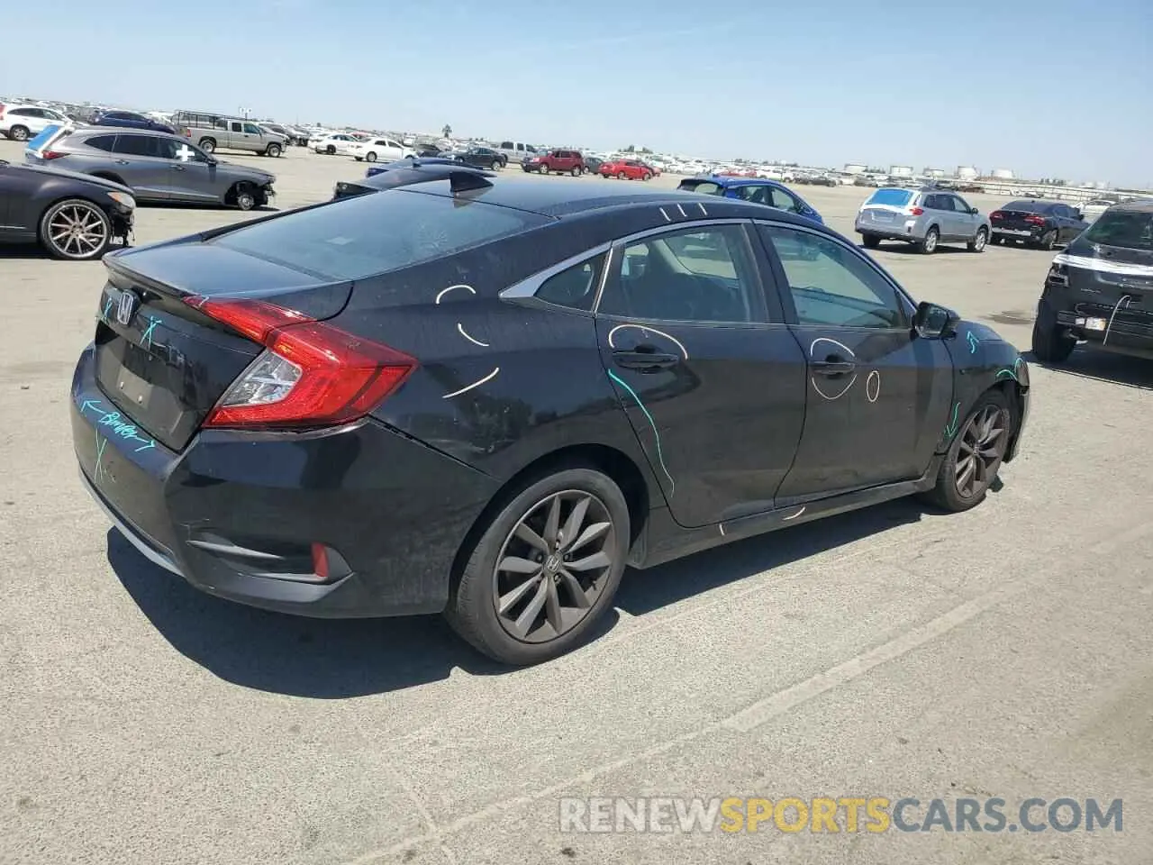 3 fotografías del automóvil dañado 19XFC1F37KE211456 HONDA CIVIC 2019