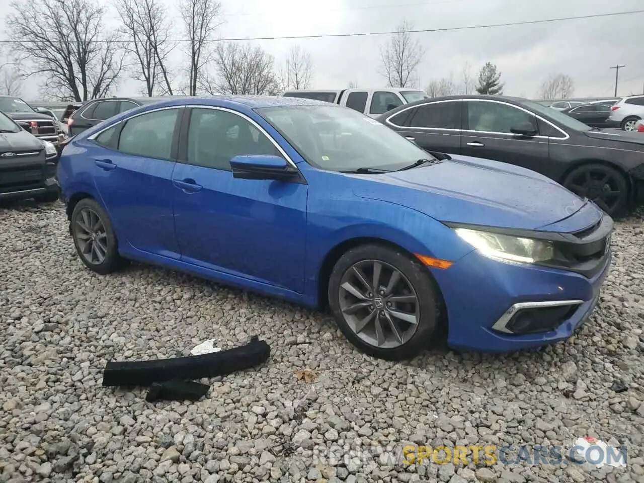 4 fotografías del automóvil dañado 19XFC1F38KE000959 HONDA CIVIC 2019