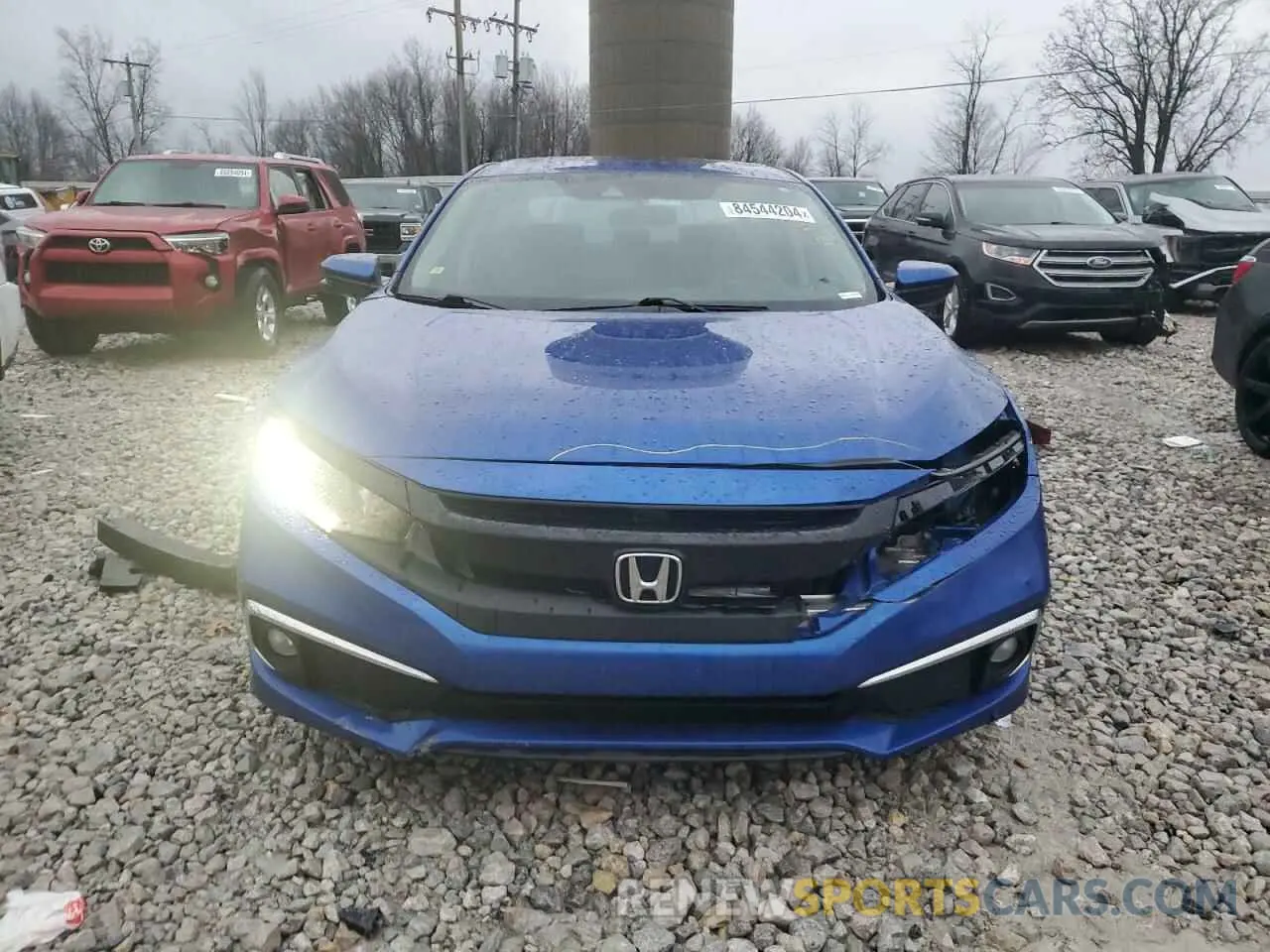 5 fotografías del automóvil dañado 19XFC1F38KE000959 HONDA CIVIC 2019