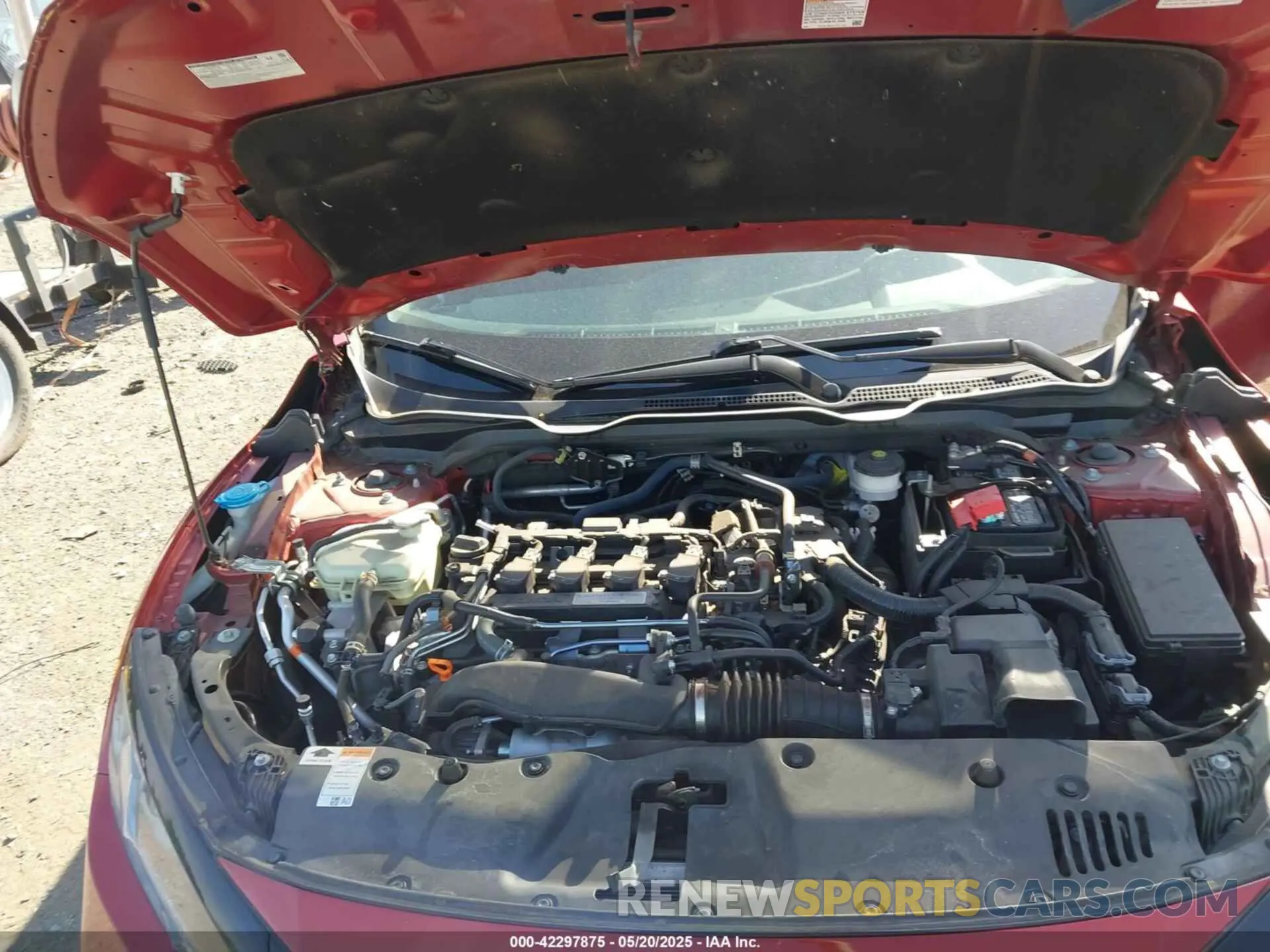 10 fotografías del automóvil dañado 19XFC1F38KE019091 HONDA CIVIC 2019