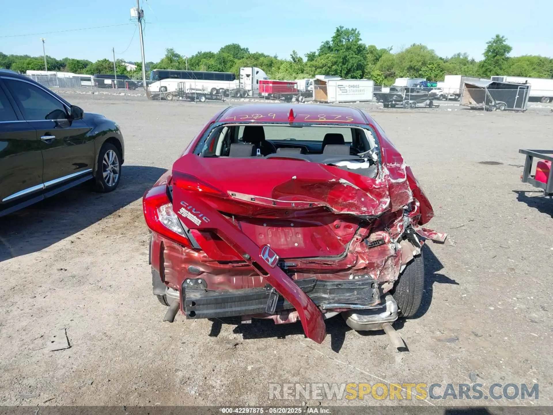 6 fotografías del automóvil dañado 19XFC1F38KE019091 HONDA CIVIC 2019