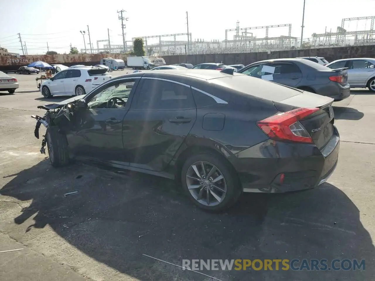 2 fotografías del automóvil dañado 19XFC1F38KE212714 HONDA CIVIC 2019