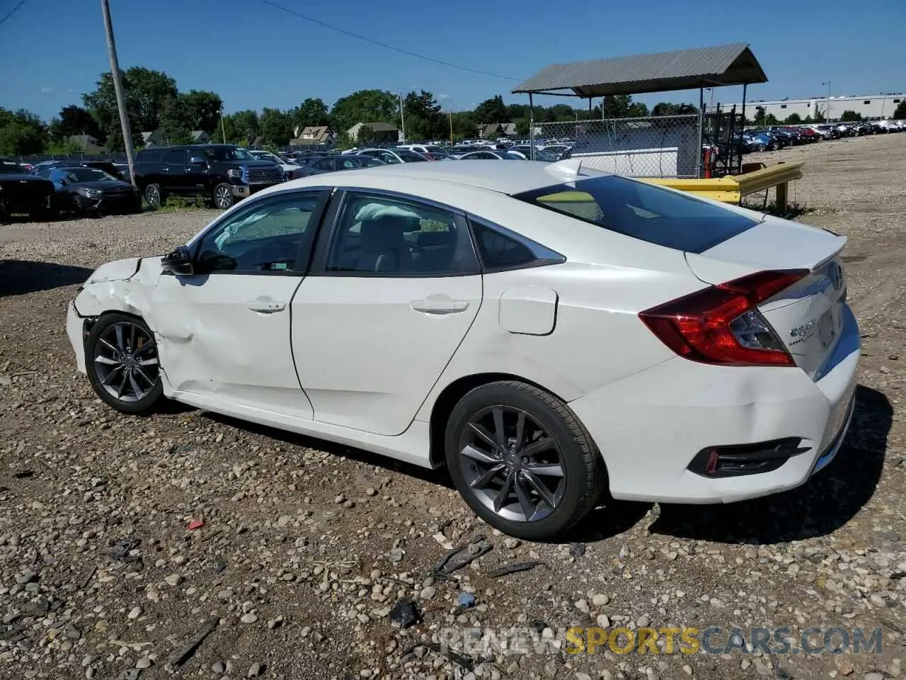 2 fotografías del automóvil dañado 19XFC1F39KE011162 HONDA CIVIC 2019