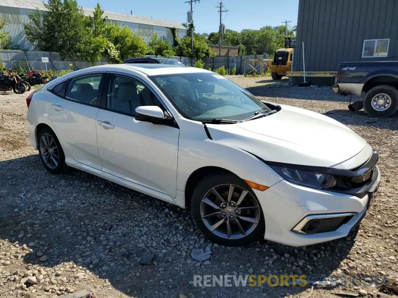 4 fotografías del automóvil dañado 19XFC1F39KE011162 HONDA CIVIC 2019