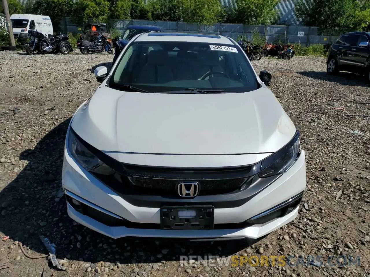 5 fotografías del automóvil dañado 19XFC1F39KE011162 HONDA CIVIC 2019