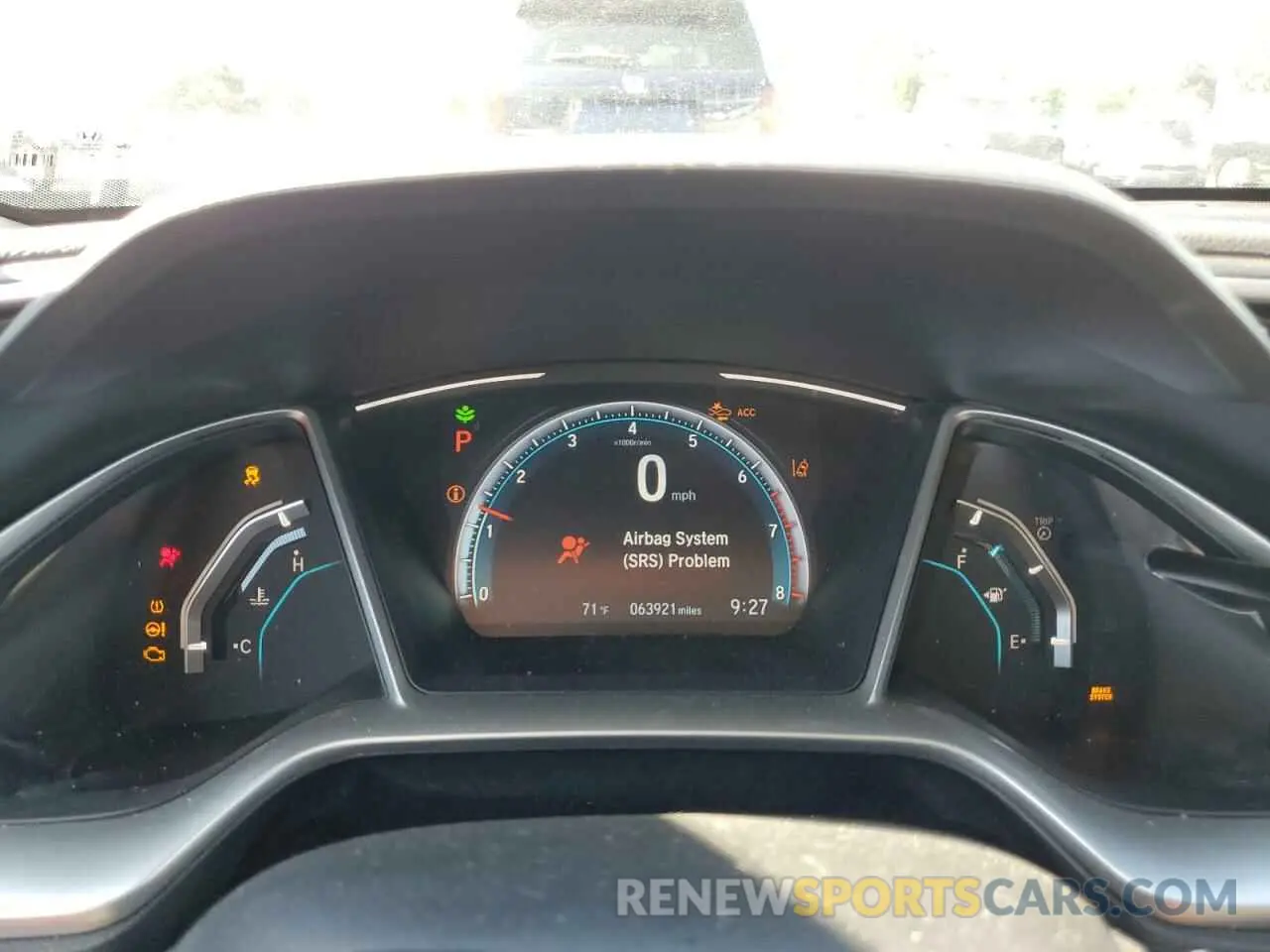 9 fotografías del automóvil dañado 19XFC1F39KE011162 HONDA CIVIC 2019