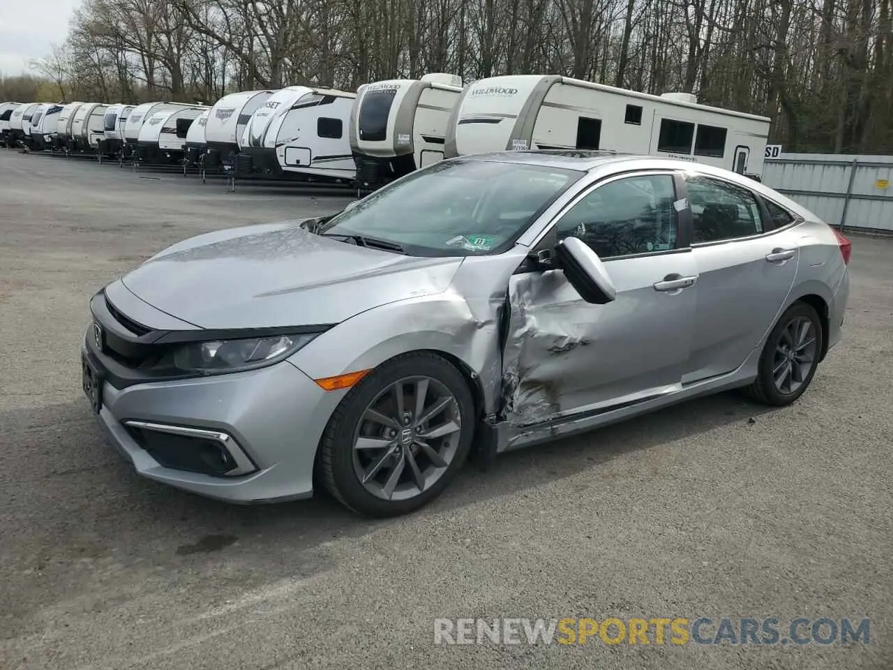 1 fotografías del automóvil dañado 19XFC1F39KE200037 HONDA CIVIC 2019