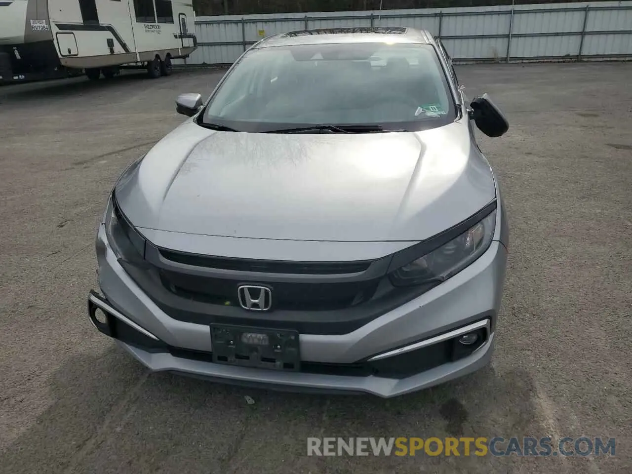 5 fotografías del automóvil dañado 19XFC1F39KE200037 HONDA CIVIC 2019