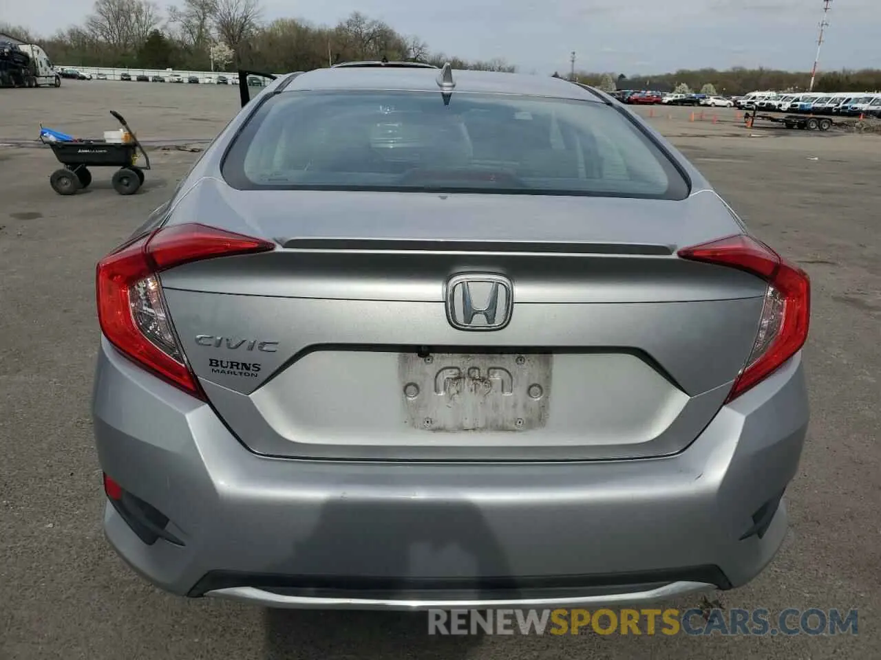 6 fotografías del automóvil dañado 19XFC1F39KE200037 HONDA CIVIC 2019