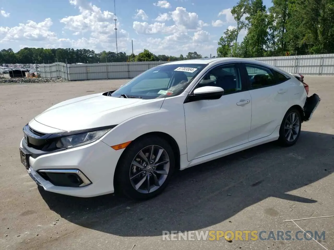 1 fotografías del automóvil dañado 19XFC1F39KE210972 HONDA CIVIC 2019