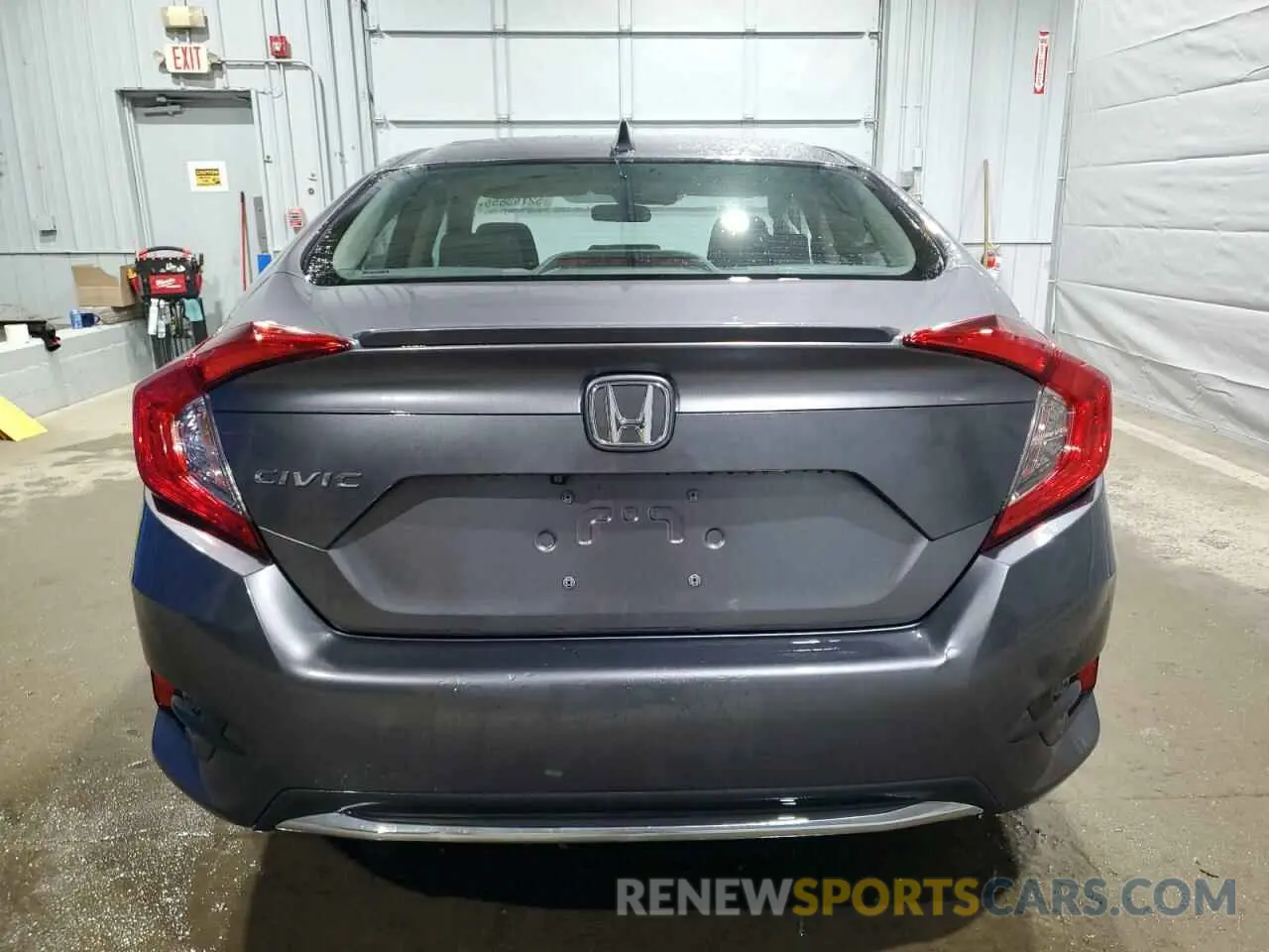 6 fotografías del automóvil dañado 19XFC1F3XKE004558 HONDA CIVIC 2019