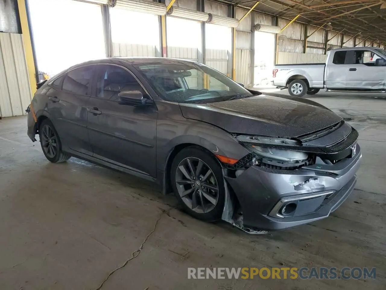 4 fotografías del automóvil dañado 19XFC1F3XKE009789 HONDA CIVIC 2019